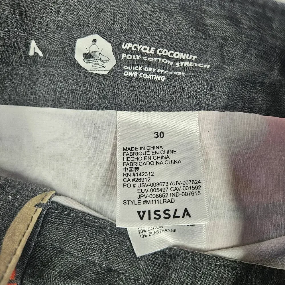 Vissla Board Shorts Mens 30 Upcycle Palm Tropical Trunks‎ Stretch Surf Hoffman